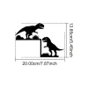 Vintage Industrial T-Rex Metal Wall Sign – Dinosaur Kids’ Room Accent