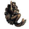 Bronze Resin Mermaid Wall Mounted Hook – Sculptural Decorative Accent
