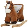 Plush Baby Rocking Horse – Sound Effects, Wooden Base & Safety Seat