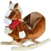 Plush Rocking Horse with Music, Saddle & Soft Plush Body
