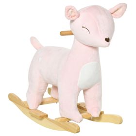 Deer Animal Rocking Horse Plush Toy, for Kids 36-72 Months with Realistic Sounds, Child Rocker