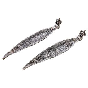 Elegant Silver Incense Burner Holder Set of 2 Perfect for Relaxation Meditation Home Fragrance Aromatherapy Yoga Zen Atmosphere Home Decor