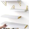 Wall Shelves for Bedroom Decor, Floating Wall Shelf for Living Room Kitchen Storage, Mounted Rustic Wood Shelves for Kids Books