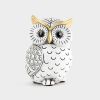 Owl Statue for Home Decor Accents,Owl Decor for Bookshelf Bedroom Living Room Office Table Desk Mantle TV Stand Boho Decoration