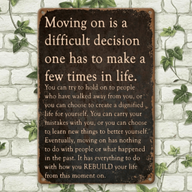 CIFbuy 8x12 Inch ( 20.3x30.5cm ) Vintage Rustic Aluminum Sign Farmhouse for Office (TikTok, temu pick-up service)