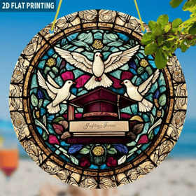 CIFbuy Colorful Peace Dove Acrylic Sun Catcher Window Hanging Decoration Graduation Gift Home Decor Atmosphere Pendant(TikTok, temu pick-up servi