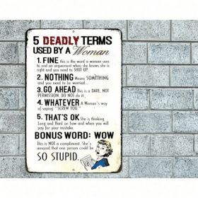 CIFbuy 8x12 Inch Funny Metal Wall Decor for Garage and Home(TikTok, temu pick-up service)