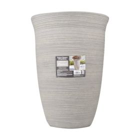 Terrence 15 Inch Resin Vase, Cement
