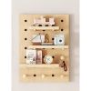 40×60cm Solid Wood Pegboard – Customizable Wall Organizer & Minimalist Display Panel