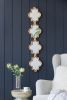 Gold Narrow Four Tiered Wall Mirror, 9.5x1x47.2"