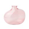 Pink Glass Decorative Vase, 7.3"