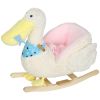 Pelican Baby Rocking Horse – Plush Ride‑On with Duck Sound & Safety Belt