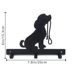 CIFbuy Adorable Dog Silhouette Wall Hooks Practical Home Wall Storage(TikTok, temu pick-up service)