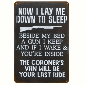 CIFbuy Gun Sign Metal Vintage Home Bar Cave Decor Wall Plaque(TikTok, temu pick-up service)