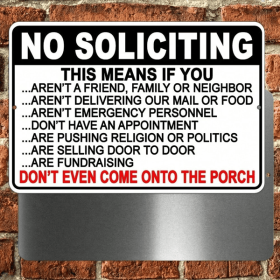 CIFbuy Do Not Disturb No Soliciting No Trespassing Warning Sign (TikTok, temu pick-up service)