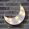 LED Crescent Moon Marquee Light – Battery‑Operated Night Lamp for Bedroom & Parties
