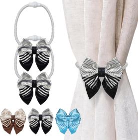2 Pack Rope Bow Curtain Tiebacks | 2026 Upgrade Simple Elegant Strong Magnetic Curtain Holdbacks | Accessories Drapes Tie Backs Wall Decoration f