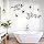 4PCS Metal Birds Wall Art Birds on Branch Silhouette Art Metal Leaves Wall Decor Swallow Bird Outdoor Wall Art for Home Office Balcony Garden Decor.