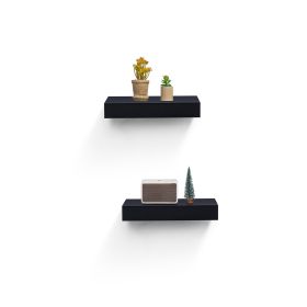 Floating Shelves 14.96" Wall Mounted Wood Shelves for Bathroom, Bedroom, Living Room, Kitchen
