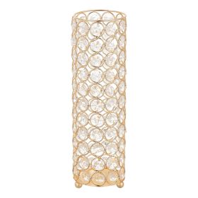 16 PCS Crystal Wedding Flower Vase, 10.24 in Tall Flower Table Centerpieces, Crystal Cylinder Banquet Vases Easy Installation, Versatile Arrangement S