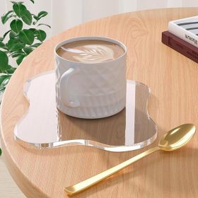 Acrylic Coaster Decorative Plates, Irregular Bar Drink Coaster, Clear Cloud Shape Coffee Cup Coaster