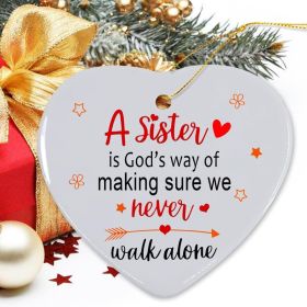 Sister Christmas Ornament 2025, Sisters Ornaments for Xmas Tree, Best Friend Ornaments for Women - Sister Gifts for Christmas, Sisters Gifts for