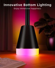 Smart RGB LED Corner Floor Lamp,172 LEDs Bright Standing Lamps for Living Room with APP and Remote