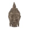 6.5x6.3x12" Meditating Buddha Head Sculpture, Large