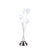 27.5" Silver Chrome 6-Light Globe Table Lamp – Acrylic LED Statement Accent