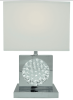 22" Chrome Crystal Table Lamp – Built-In Night Light, USB Port & Power Outlet