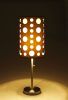 30-Inch Gray & White Retro Table Lamp – Two-Layer Shade