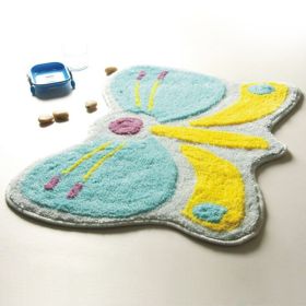 [Butterfly] Kids Room Rugs (18.5 by 24.8 inches)