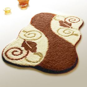 [Wine Red Leaf] Luxury Home Rugs (19.7 by 31.5 inches)