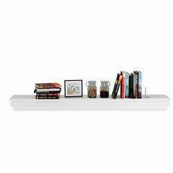 60.5" Floating Shelf Wall Mounted Shelves Beveled Storage Rack