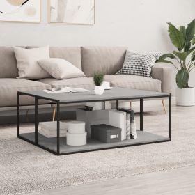 Shelf Set of 4 Concrete Grey Engineered Wood Extra Shelf Simple