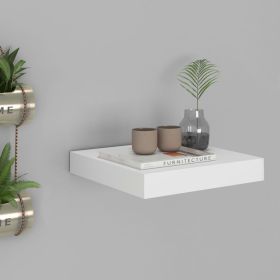 Wall Shelf White Honeycomb MDF, metal 9.1x9.3x1.5 in