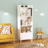 Kids 4‑Tier Wooden Bookcase – Modern Children’s Bookshelf & Toy Storage Organizer