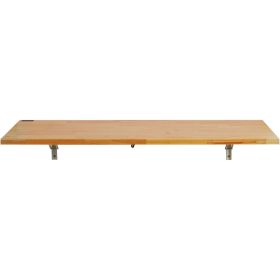 Wall Mounted Folding Table, 47.2 x 19.7 inches Wall Mount Table, Floating Desk with Iron Bracket, Fold Down Desk for Small Spaces, Home Office, Dining