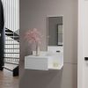 Floating Hallway Cabinet Lowell, Living Room, White