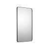 Wall Mounted Makeup Mirror, 0.15" Thick, 24" x 36" Mirror with Aluminium Alloy Frame & Explosion-Proof Film