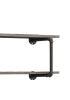 Brantley Antique Oak & Sandy Gray Finish Wall Rack