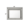 Antares Light Gray Oak Finish Mirror W/Led