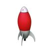 10.5" Acrylic Rocket Ship Kids Lamp – Red Night‑Light Glow w/ UL Switch Cord