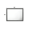 Haiden Weathered Black Finish Mirror