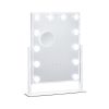 Hollywood Vanity Mirror With Lights, 12 Dimmable Bulbs & 3 Color Lighting Modes, Makeup Mirror with Detachable 5X Magnification, Smart Touch Control