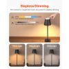 Cordless Table Lamp, 2-Pack, 5200mAh Built-in Rechargeable Battery Desk Lamp, 3 Color Stepless Dimming Up, 3000-6500K Color Temperature