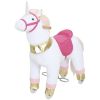 Plush Ride‑On Unicorn Toy with Wheels – 29.5" Rocking Horse for Kids