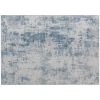 Area Rug 5x7, Machine Washable Rug, Non-Slip Modern Abstract Floor Carpet for Living Room, Bedroom, Dining Room, Blue