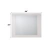 Naima II White High Gloss Finish Mirror