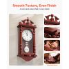 Grandfather Clock, 23.2 in Classic Vintage Pendulum Clock, Pine Wood & MDF Wall Clocks with Quartz Movement and Quiet Design, for Living Room, Bedroom